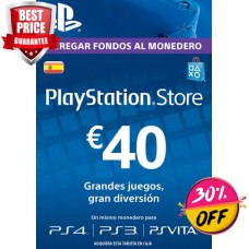 PLAYSTATION NETWORK (PSN) CARD - 40 EUR (SPAIN)